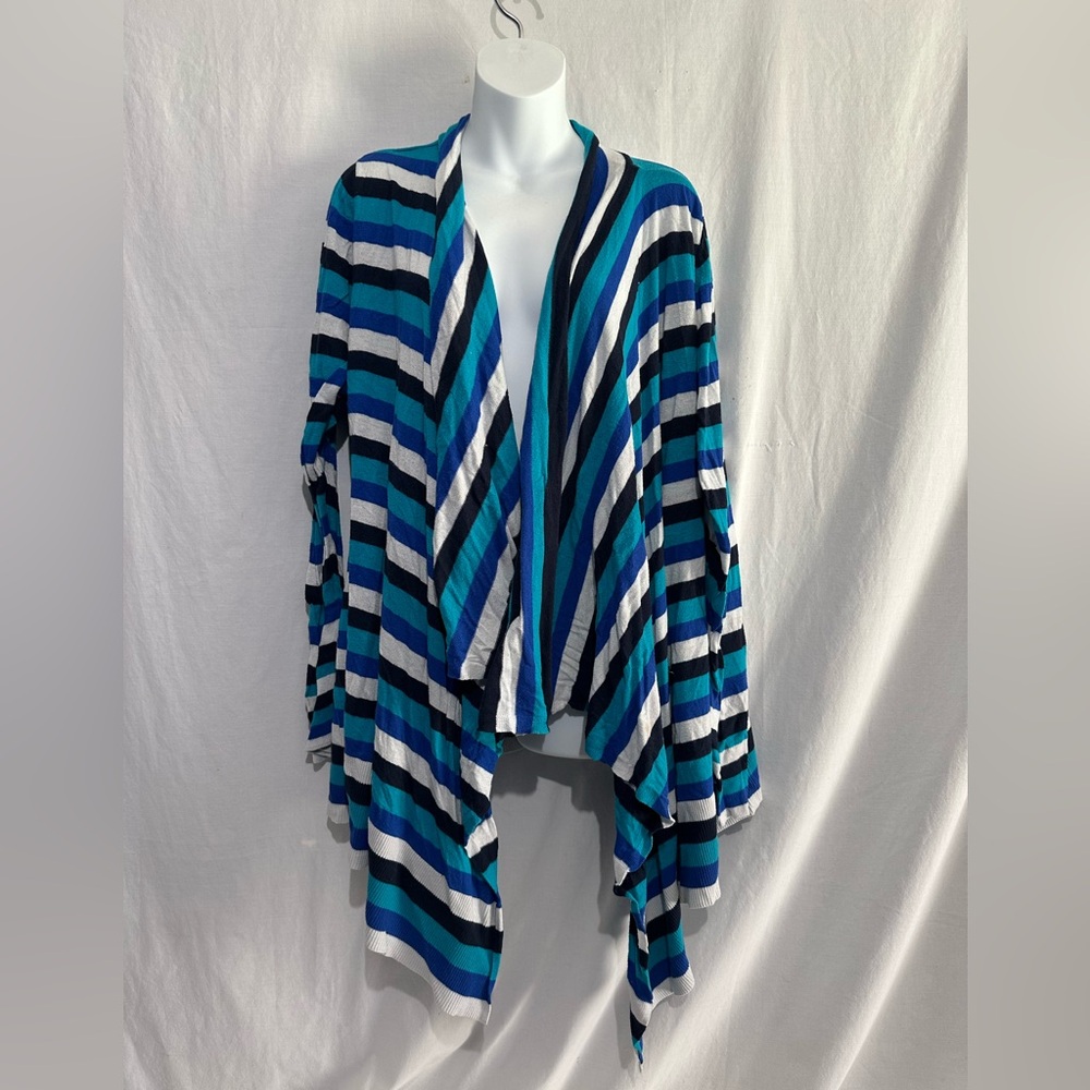 Lane Bryant Multicolor Striped Cardigan Sweater Women’s Plus